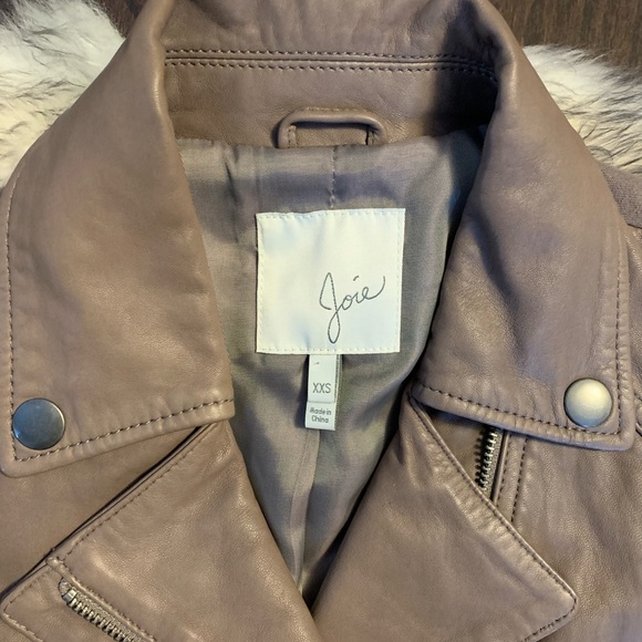 Joie cream leather jacket - Picture 4 of 7